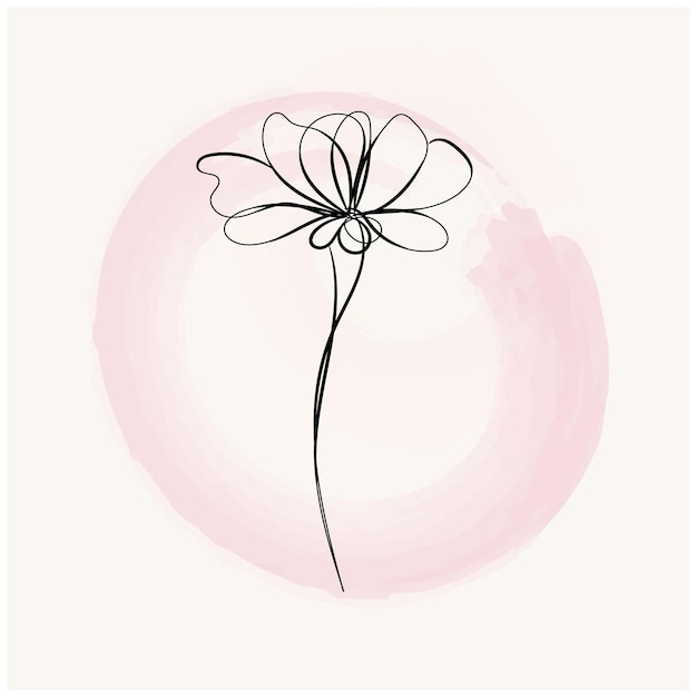 un dibujo de una flor que tiene la palabra flor en él