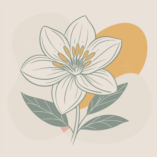un dibujo de una flor que tiene la palabra "flor" en ella