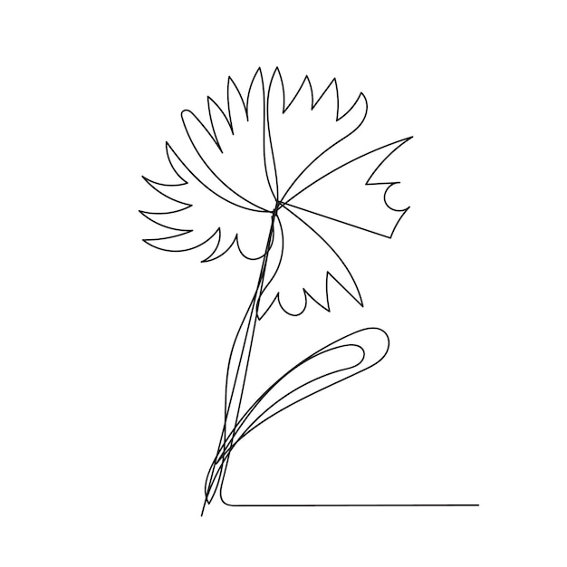 un dibujo de una flor que tiene la palabra i en él