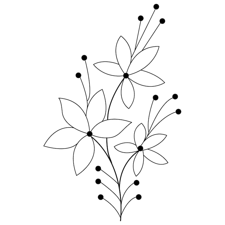 un dibujo de una flor que tiene la palabra primavera en él