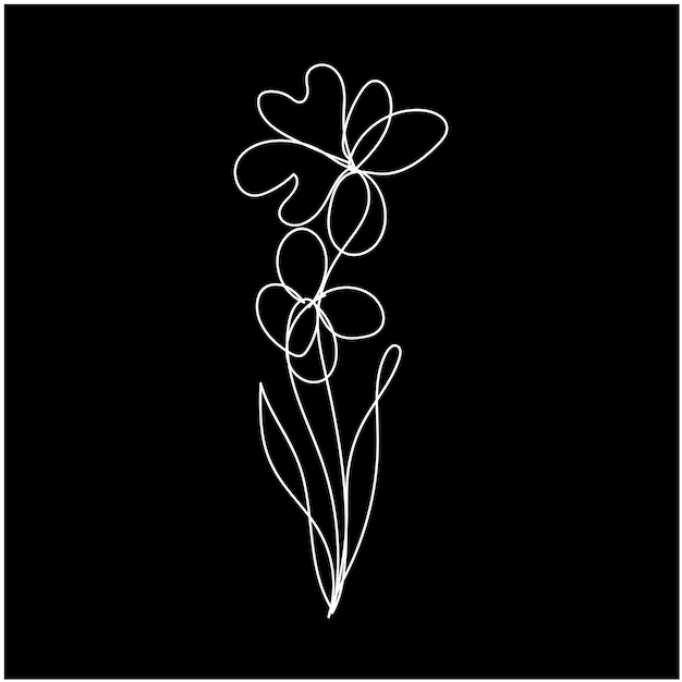 un dibujo de una flor que tiene la palabra salvaje en él