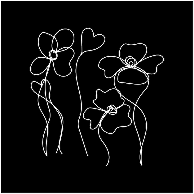 Un dibujo de flores y una flor con la palabra diente de león en ella