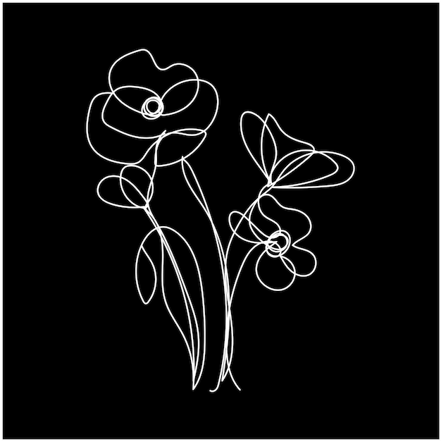 Un dibujo de flores y una flor con la palabra diente de león en ella