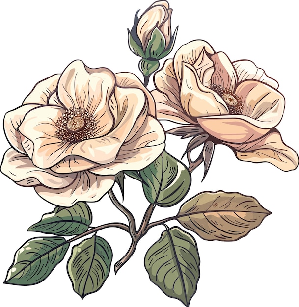 un dibujo de flores con el nombre de peonías