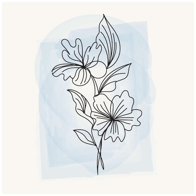 un dibujo de flores con las palabras margaritas en él