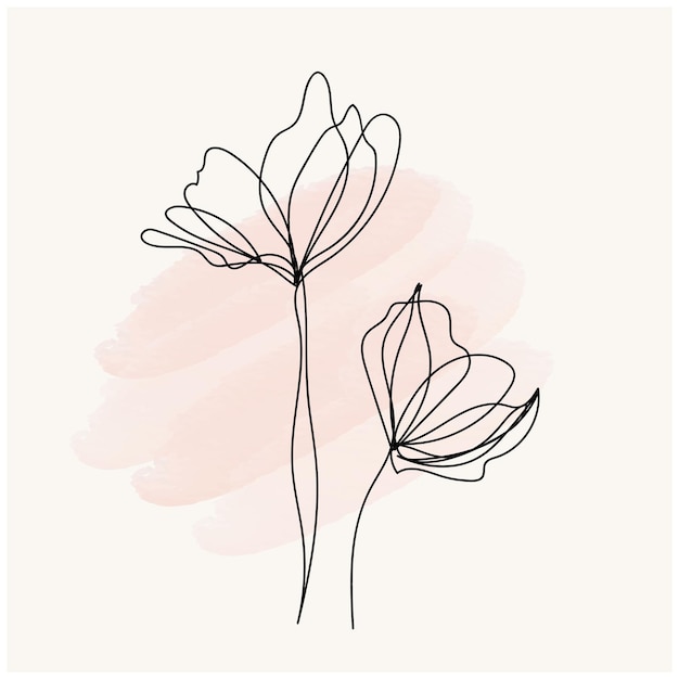 un dibujo de flores con las palabras tulipán en él