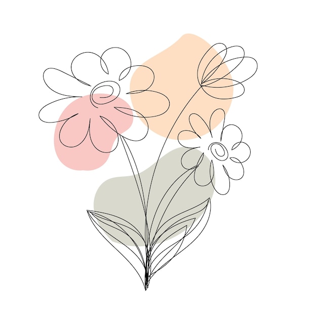 un dibujo de flores que dice margarita