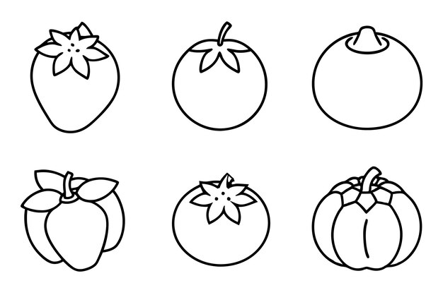 un dibujo de fruta con una cinta en él
