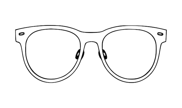 Dibujo de gafas de arte de ilustración