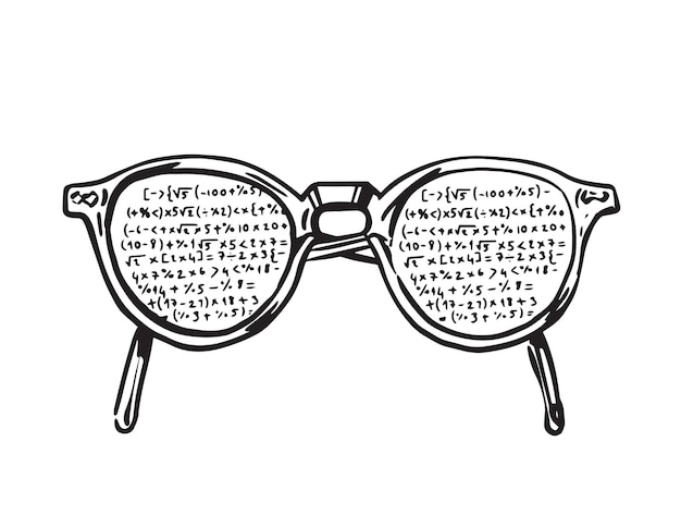 dibujo de gafas de ingeniero