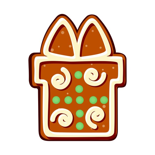 un dibujo de una galleta con helado verde y helado verde