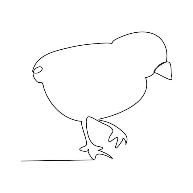 Dibujo de una gallina