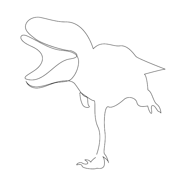 un dibujo de un ganso con un pico abierto