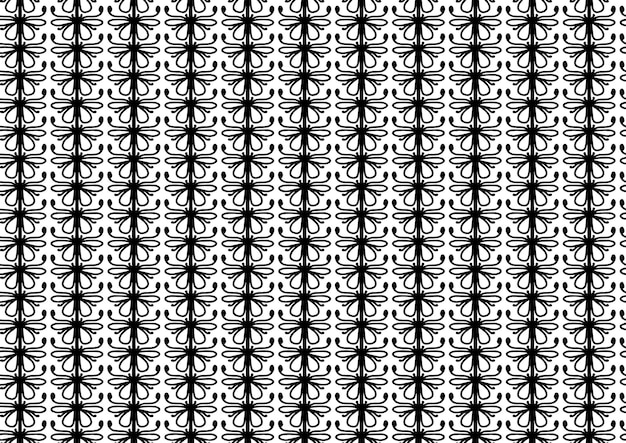 Dibujo de garabato vectorial sin costuras de mariposa