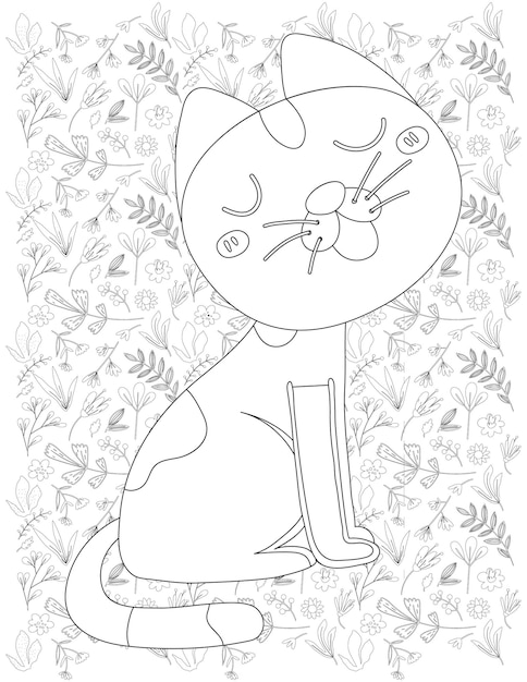 Dibujo de gato para colorear