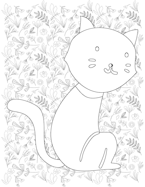 Dibujo de gato para colorear