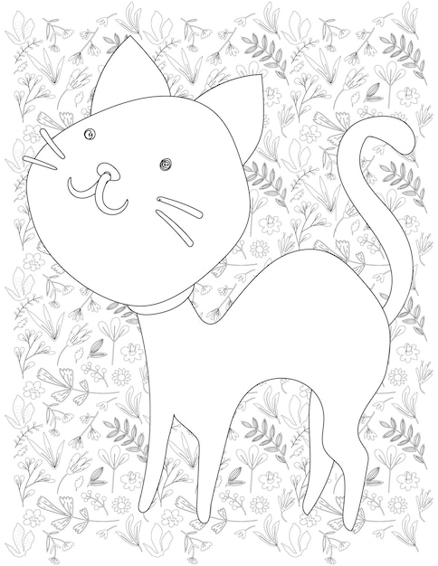 Dibujo de gato para colorear