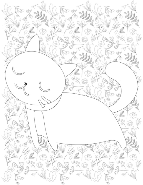 Dibujo de gato para colorear