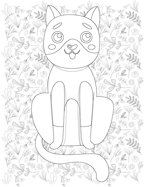 Dibujo de gato para colorear