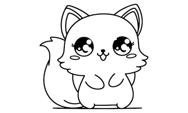 un dibujo de un gato con un fondo blanco y negro