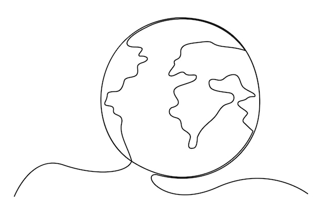 un dibujo de un globo con la palabra mundo en él