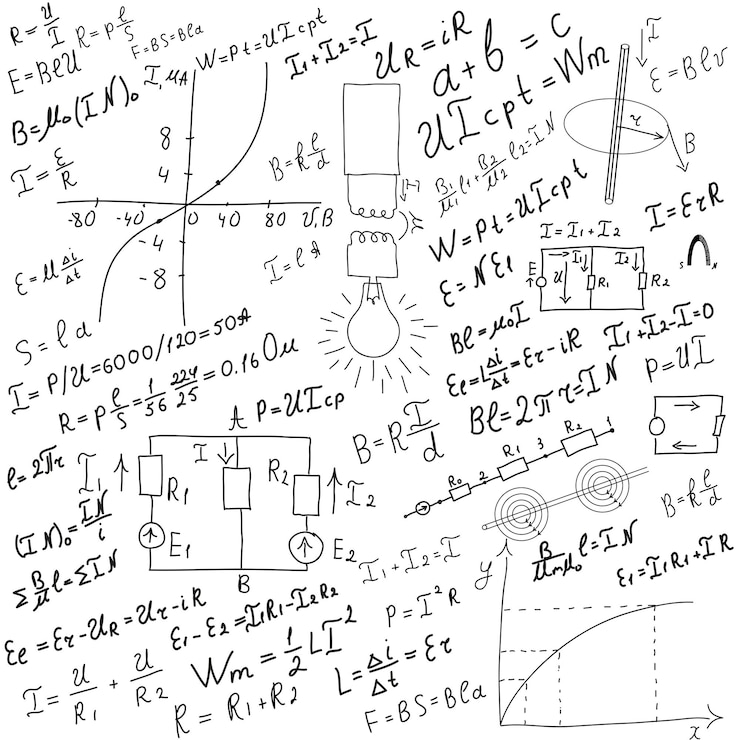 Vector dibujo de gráficos y tablas estrategia empresarial plan concepto idea sobre un fondo blanco.