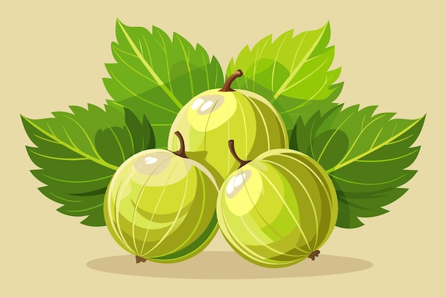 un dibujo de un grupo de kiwis verdes y amarillos