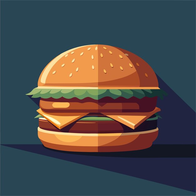 un dibujo de una hamburguesa con las palabras hamburguesa en él