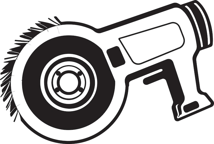 Vector un dibujo de una herramienta con un par de tijeras en él