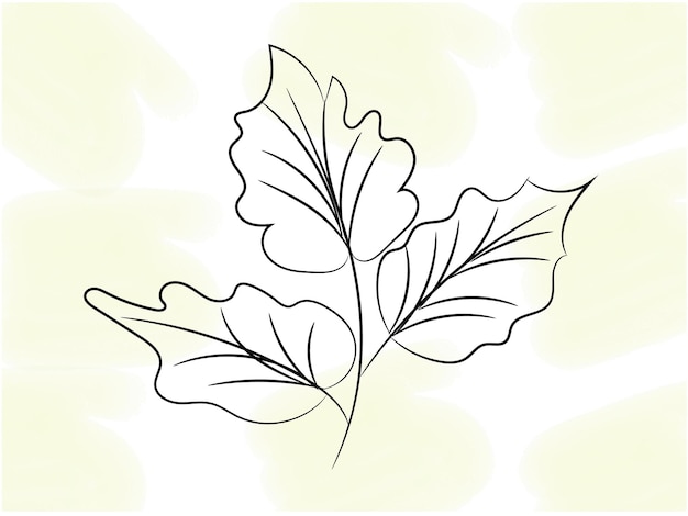 un dibujo de una hoja con una línea en ella