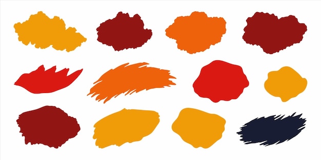 un dibujo de hojas de color naranja y amarillo con la palabra "I love quot" en él