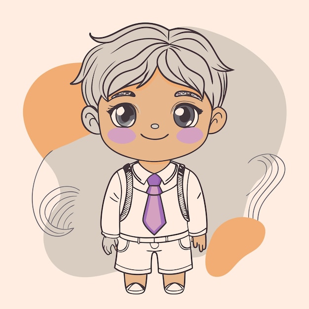 un dibujo de un hombre con una corbata y una camisa que dice "el nombre del hombre"