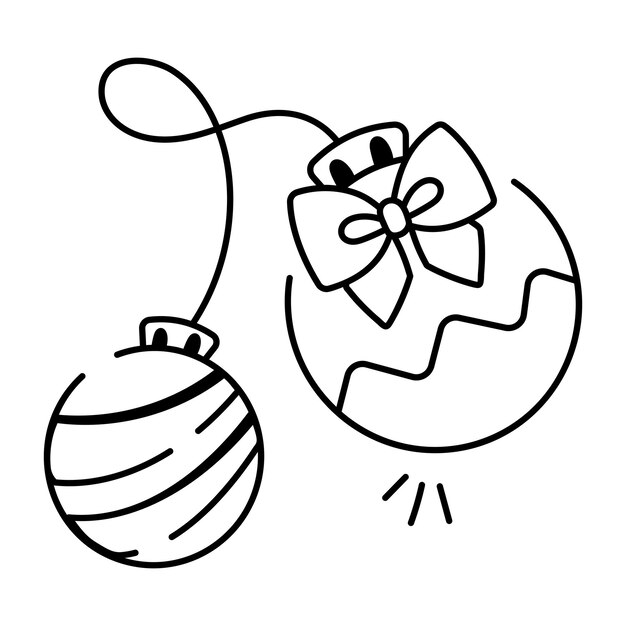 un dibujo de un huevo de Pascua con un arco en él