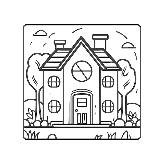 Dibujo de ilustración vectorial Dibujo a mano de una sola línea de uso vintage para el póster del logotipo y el fondo