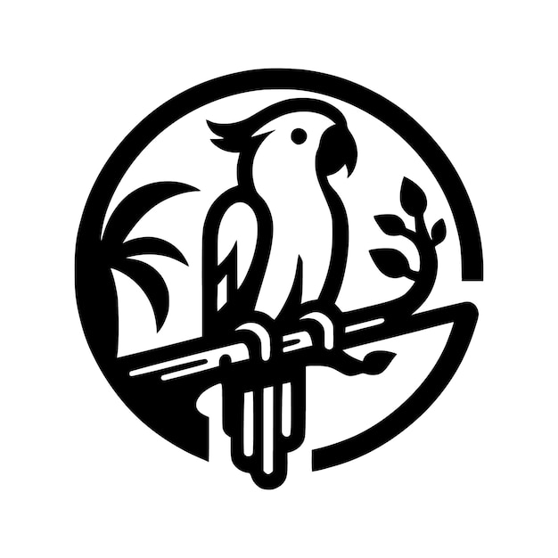 Dibujo de imágenes libres de derechos de autor de Parrot Line