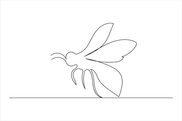 Dibujo de un insecto de una línea