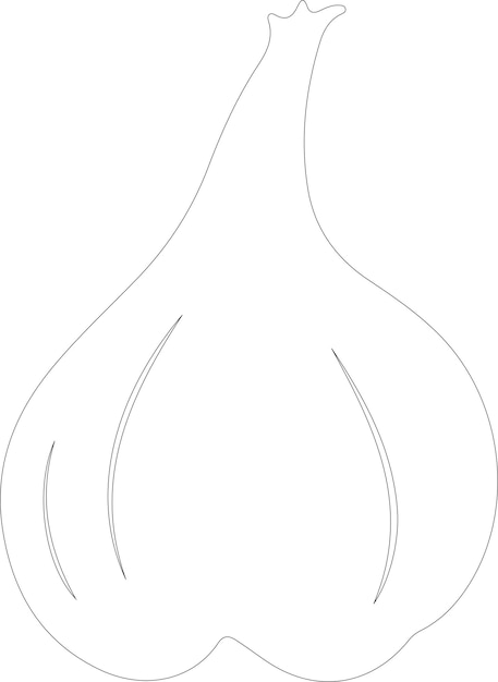 un dibujo de un jarrón en forma de pera