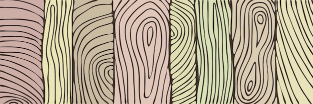 Dibujo a lápiz de textura de madera vieja, diseño vectorial, banner