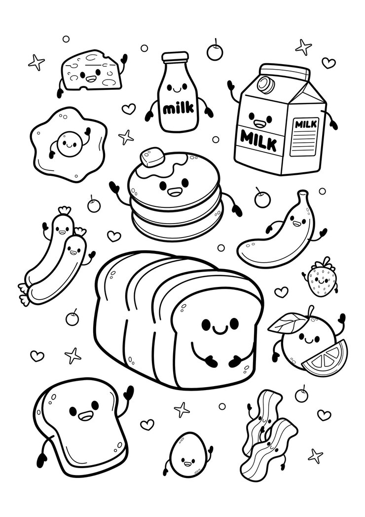un dibujo de leche y leche con las palabras leche y leite