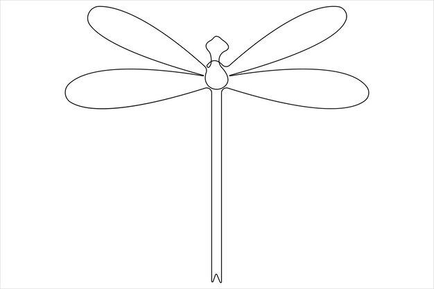 un dibujo de una libélula hecho por una compañía llamada libélula