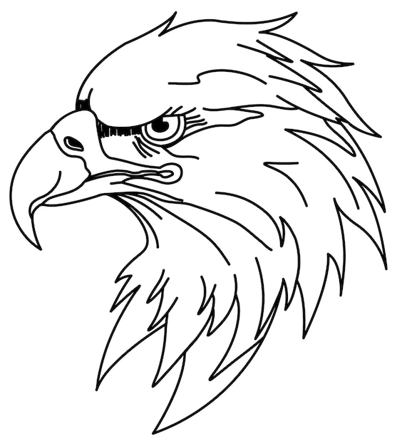 Dibujo de la línea del águila