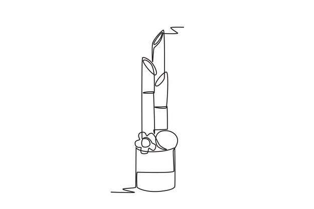Dibujo en línea del concepto de Kadomatsu