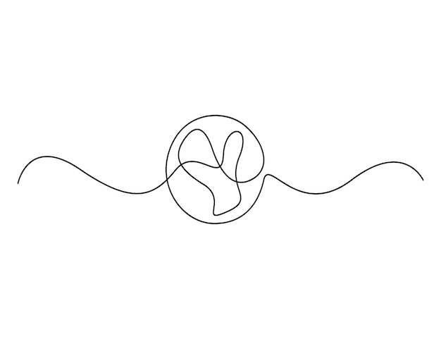 Dibujo de línea continua de baloncesto ilustración vectorial de estilo de una línea