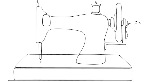 Vector dibujo de línea continua de bolsa de golf y club de golf ilustración vectorial concepto minimalista