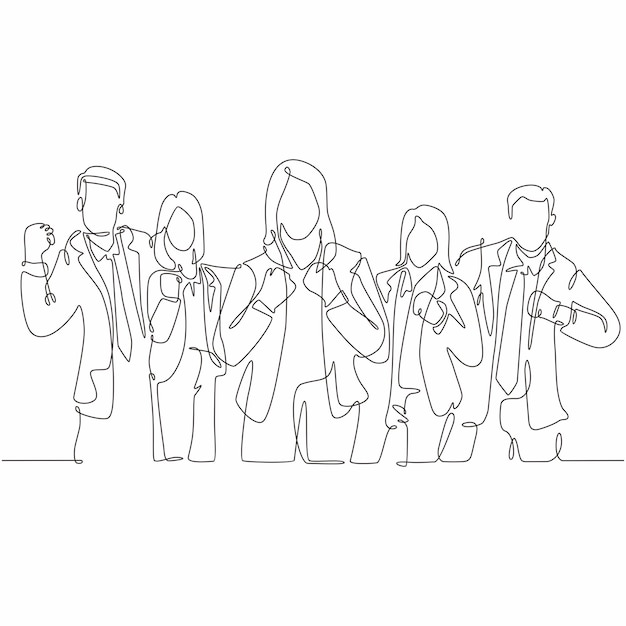 dibujo de línea continua de un buzón