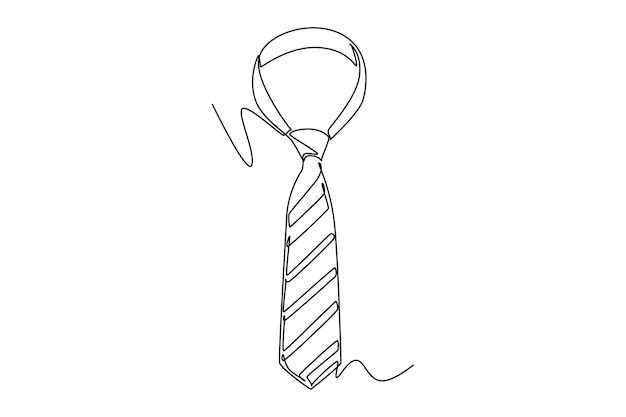 Un dibujo de línea continua del concepto de suministros de oficina Ilustración vectorial de Doodle en lineal simple