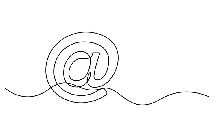Vector dibujo de línea continua en el icono del símbolo