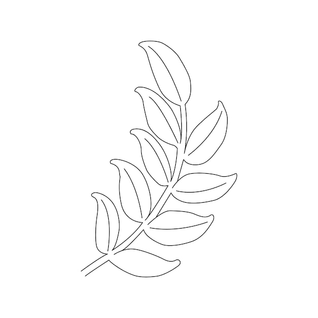Dibujo de línea continua Ilustración de línea de fondo blanco Impresiones minimalistas Vector EPS 10