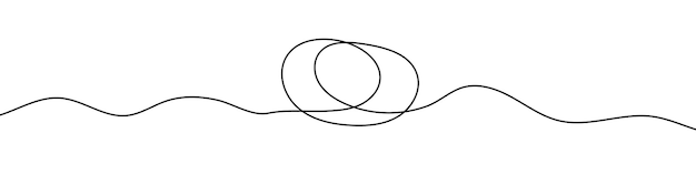 Dibujo de línea continua de marco redondo Icono de una línea de marco