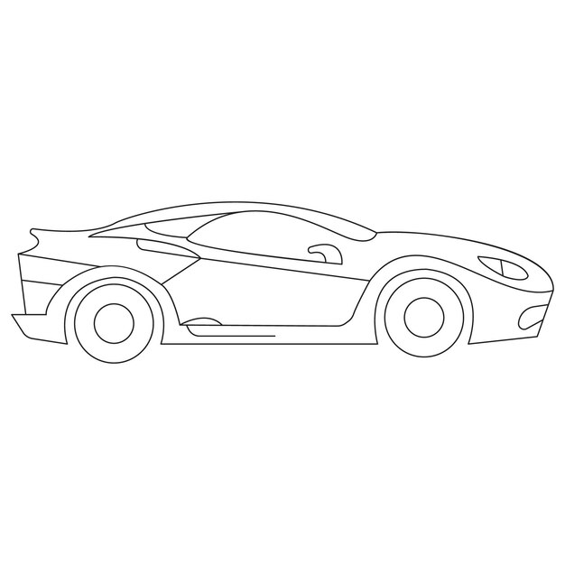 Un dibujo de línea continua en muchos objetos